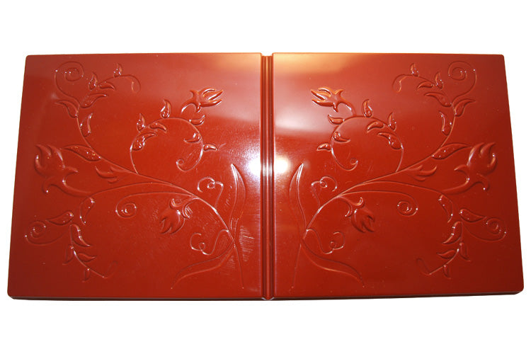 Cabrellon 80g Flower Motif Bar Polycarbonate Chocolate Mould by Home Chocolate Factory - professional pastry and chocolate equipment