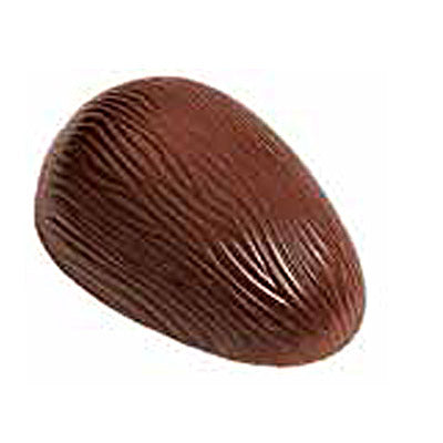 Cabrellon 160mm Rippled Easter Egg Polycarbonate Chocolate Mould by Home Chocolate Factory - professional pastry and chocolate equipment