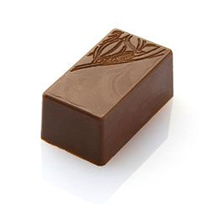 Chocolat Form Cocoa Leaf Pattern Rectangular Praline Polycarbonate Chocolate Mould by Home Chocolate Factory - professional pastry and chocolate equipment