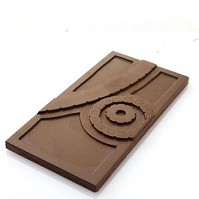 Chocolat Form 115 g Mayan Wheel Design Bar Polycarbonate Chocolate Mould by Home Chocolate Factory - professional pastry and chocolate equipment