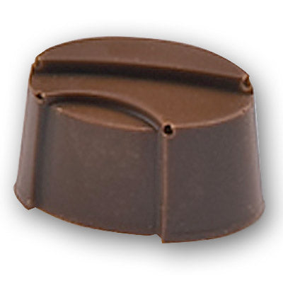 Martellato Oval Praline with Segment Polycarbonate Chocolate Mould by Home Chocolate Factory - professional pastry and chocolate equipment