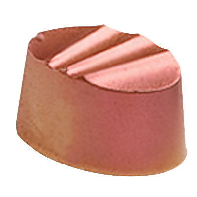 Martellato Oval Fluted Praline Polycarbonate Chocolate Mould by Home Chocolate Factory - professional pastry and chocolate equipment