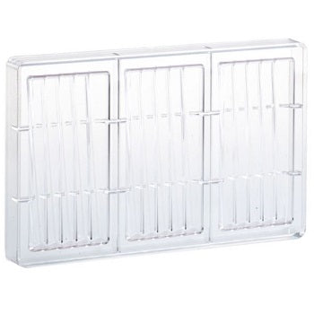 Martellato 100 g Peak Polycarbonate Snack Bar Chocolate Mould by Home Chocolate Factory - professional pastry and chocolate equipment