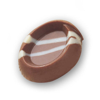 Martellato Oval Praline with Dish Centre Polycarbonate Chocolate Mould by Home Chocolate Factory - professional pastry and chocolate equipment