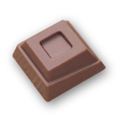 Martellato Square Tiered Praline with Dish Centre Polycarbonate Chocolate Mould by Home Chocolate Factory - professional pastry and chocolate equipment