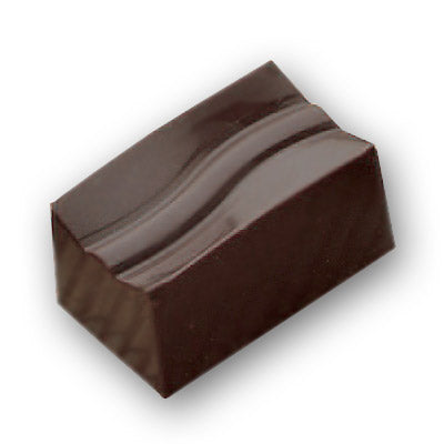 Martellato Rectangular Praline with Wave Pattern Polycarbonate Chocolate Mould by Home Chocolate Factory - professional pastry and chocolate equipment