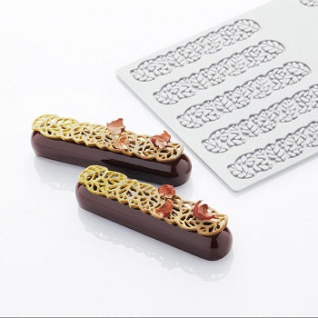 Pavoni Leaves 3 Pavodecor Professional Silicon Mould by Frank Haasnoot by Home Chocolate Factory - professional pastry and chocolate equipment