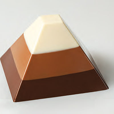 Pavoflex 'Pyramid' Professional Silicon Mould 60x40 by Home Chocolate Factory - professional pastry and chocolate equipment