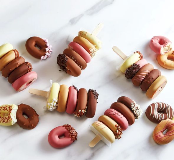 Pavoni Rainbow Stick Professional Silicon Mould Kit includes Sticks & Stick Fasteners by Home Chocolate Factory - professional pastry and chocolate equipment