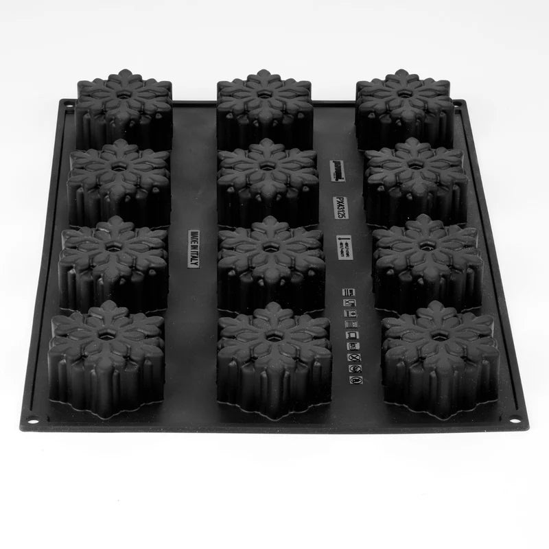 Pavoni Pavoflex ProfessionalSnowflake Silicon Mould by  Antonio Bachour by Home Chocolate Factory - professional pastry and chocolate equipment