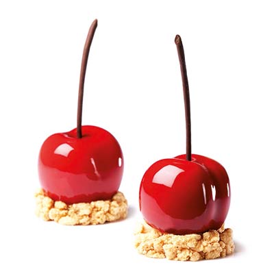 Pavoni Tutti Fruitti Cherry/Peach Professional Silicon Mould by Home Chocolate Factory - professional pastry and chocolate equipment