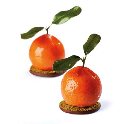 Pavoni Tutti Frutti Tangerine Professional Silicon Mould by Home Chocolate Factory - professional pastry and chocolate equipment