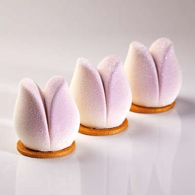 Pavoni Tulip Monoportion Entremet Professional Silicon Mould by Antonio Bachour by Home Chocolate Factory - professional pastry and chocolate equipment