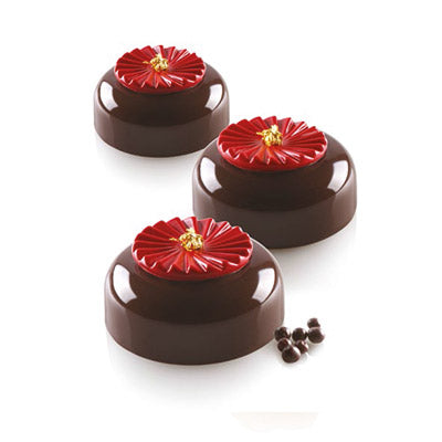 Silikomart Plisse 7 Professional Silicon Mould by Home Chocolate Factory - professional pastry and chocolate equipment