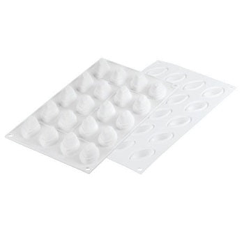 Silikomart Quenelle 10 Silicon Mould by Home Chocolate Factory - professional pastry and chocolate equipment