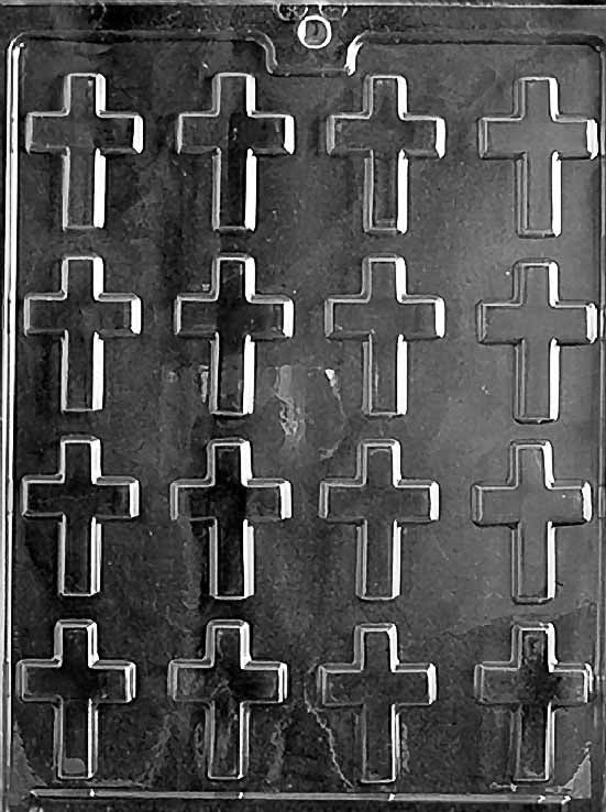 Bite Sized Crosses Chocolate Mould by Home Chocolate Factory - professional pastry and chocolate equipment