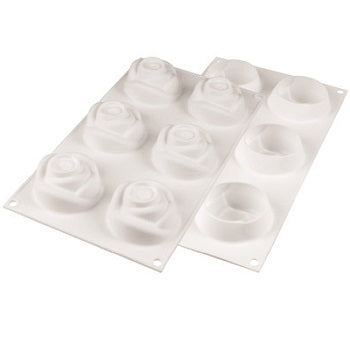 Silikomart Rosa 145 Professional Silicon Mould by Home Chocolate Factory - professional pastry and chocolate equipment