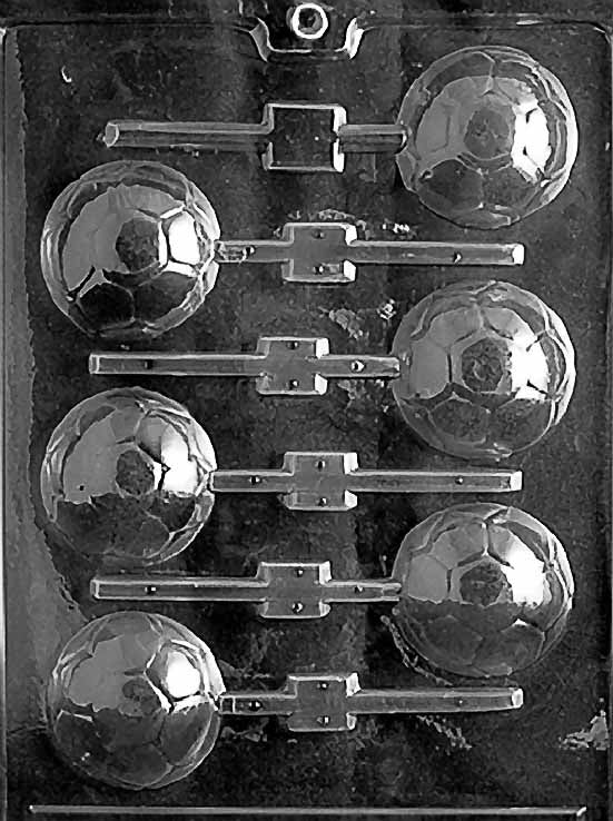 Football Lollipop Chocolate Mould by Home Chocolate Factory - professional pastry and chocolate equipment
