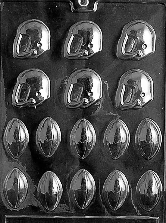 American Football (Rugby Ball) Chocolate Mould by Home Chocolate Factory - professional pastry and chocolate equipment