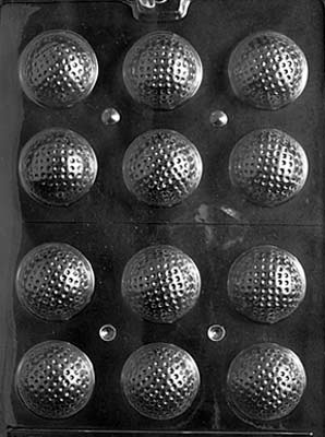 Golf Balls Chocolate Mould by Home Chocolate Factory - professional pastry and chocolate equipment