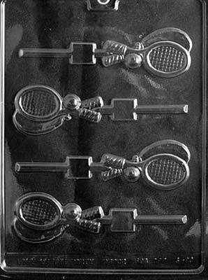 Tennis Racquet Shape Chocolate Mould by Home Chocolate Factory - professional pastry and chocolate equipment