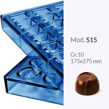 SELMI Polycarbonate Praline Chocolate Mould by Home Chocolate Factory - professional pastry and chocolate equipment