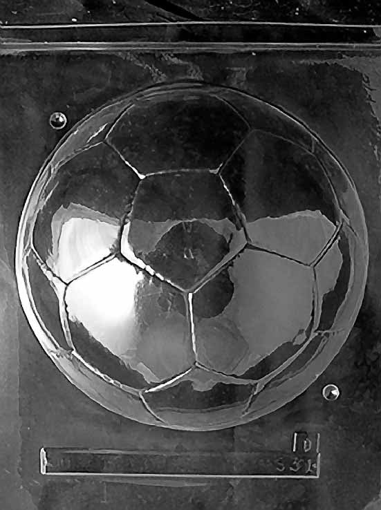 Large Football Chocolate Mould - Part 2 by Home Chocolate Factory - professional pastry and chocolate equipment