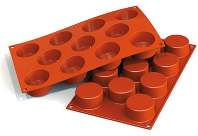 Silikomart SF204 50mm Cylinders Professional Silicon Mould by Home Chocolate Factory - professional pastry and chocolate equipment