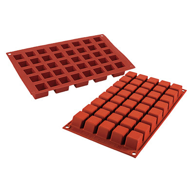 Silikomart SF263 Small Cube Silicon Mould by Home Chocolate Factory - professional pastry and chocolate equipment