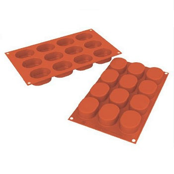 Silikomart SF326 Ovals Professional Silicon Mould by Home Chocolate Factory - professional pastry and chocolate equipment