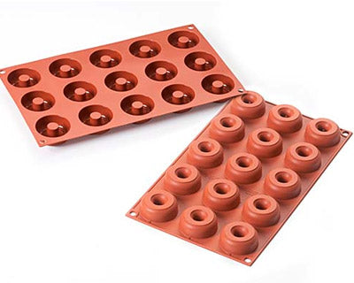 Silikomart Mini Donuts Professional Silicon Mould by Home Chocolate Factory - professional pastry and chocolate equipment