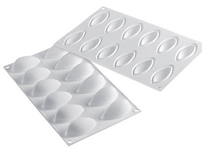 Silikomart Quenelle 24 Professional Silicon Mould by Home Chocolate Factory - professional pastry and chocolate equipment