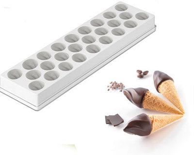 Silikomart Fiamma Mini Cone Professional Ice Cream Mould Kit by Home Chocolate Factory - professional pastry and chocolate equipment