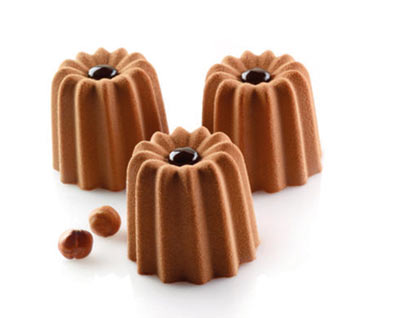 Silikomart Cannelles 60:40 Professional Silicon Mould by Home Chocolate Factory - professional pastry and chocolate equipment