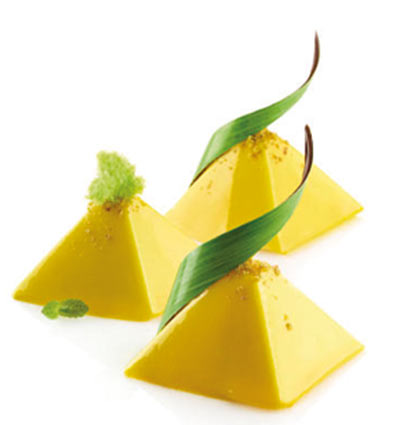 Silikomart Pyramids 60:40 Professional Silicon Mould by Home Chocolate Factory - professional pastry and chocolate equipment