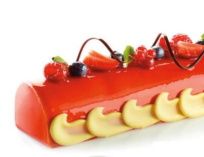 Silikomart 50 x 8 Tronco 60:40 Professional Silicon Mould by Home Chocolate Factory - professional pastry and chocolate equipment