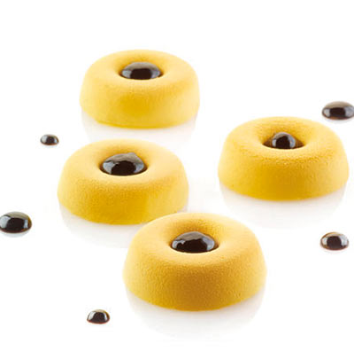 Silikomart Mini Savarin 60:40 Professional Silicon Mould by Home Chocolate Factory - professional pastry and chocolate equipment