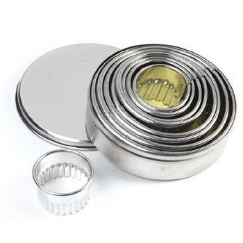 Pavoni Dough Cutter Kit - Festooned Circles by Home Chocolate Factory - professional pastry and chocolate equipment