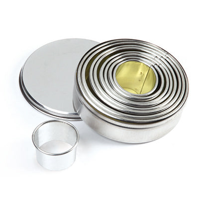 Pavoni Dough Cutter Kit - Smooth Circles by Home Chocolate Factory - professional pastry and chocolate equipment