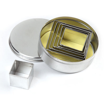 Pavoni Dough Cutter Kit - Smooth Squares by Home Chocolate Factory - professional pastry and chocolate equipment