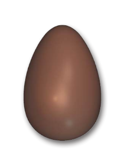 Cabrellon Polycarbonate Easter Egg Mould 640mm x 430mm by Home Chocolate Factory - professional pastry and chocolate equipment