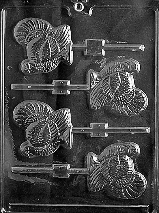 Turkey Lollipops Chocolate Mould by Home Chocolate Factory - professional pastry and chocolate equipment