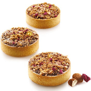 Silikomart Tarte Ring Round Ø70- Pack of 8 Rings by Home Chocolate Factory - professional pastry and chocolate equipment