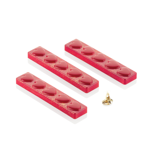 Silikomart Tesoro-B Polycarbonate Snack Bar Mould by Home Chocolate Factory - professional pastry and chocolate equipment