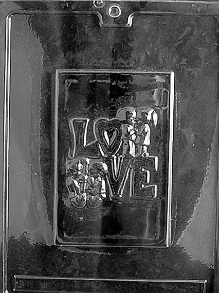 Love Card Chocolate Mould by Home Chocolate Factory - professional pastry and chocolate equipment