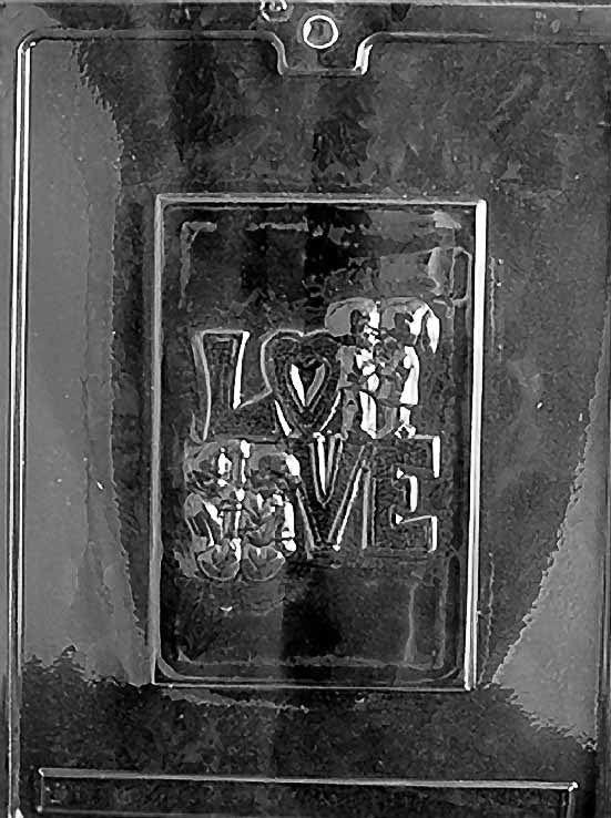 Love Card Chocolate Mould by Home Chocolate Factory - professional pastry and chocolate equipment