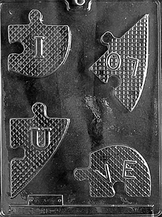 Heart Puzzle Chocolate Mould by Home Chocolate Factory - professional pastry and chocolate equipment
