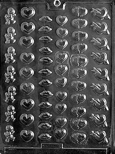 Tiny Valentine Chocolate Mould by Home Chocolate Factory - professional pastry and chocolate equipment