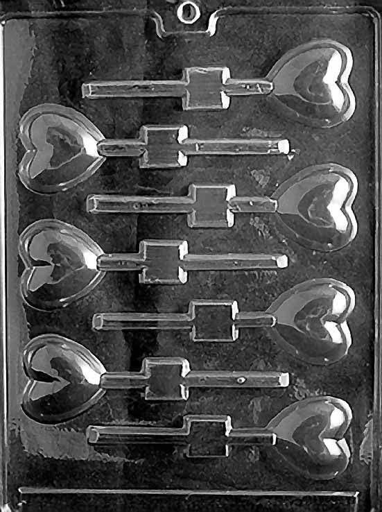 Heart Lollipop Chocolate Mould by Home Chocolate Factory - professional pastry and chocolate equipment