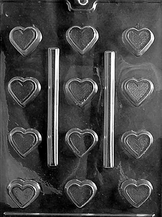 Deep Hearts Chocolate Mould by Home Chocolate Factory - professional pastry and chocolate equipment